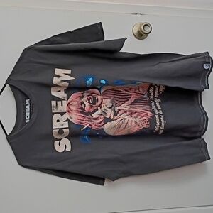 Black and Blue Scream The Movie Tshirt Drew Barrymore Vintage Rare T-shirt XL